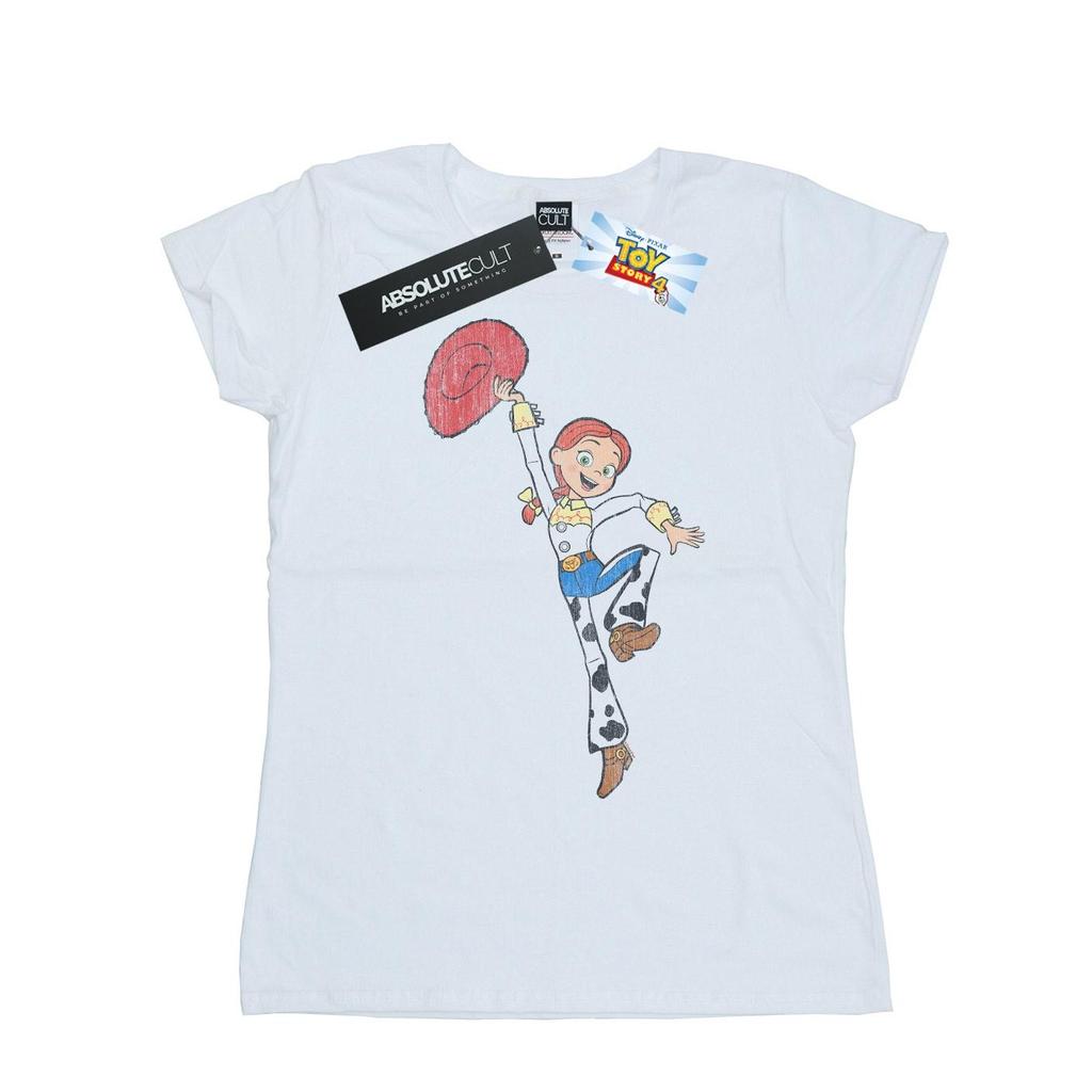 Disney Womens/Ladies Toy Story 4 Jessie Jump Pose Cotton T-Shirt