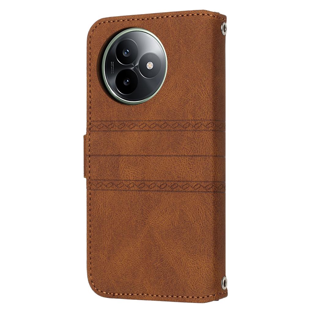 For Xiaomi Redmi K80 Ultra 5G Case Wallet Skin-Touch Leather Imprinted Phone Cover with Wrist Strap