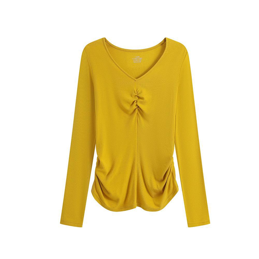 Женский облегающий трикотажный термотоп с длинными рукавами