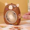 Милый мини-портативный вентилятор Capybara, небольшой ручной вентилятор с зарядкой через USB, 3-скоростной ручной вентилятор, подходящий для офиса, путешествий, кемпинга
