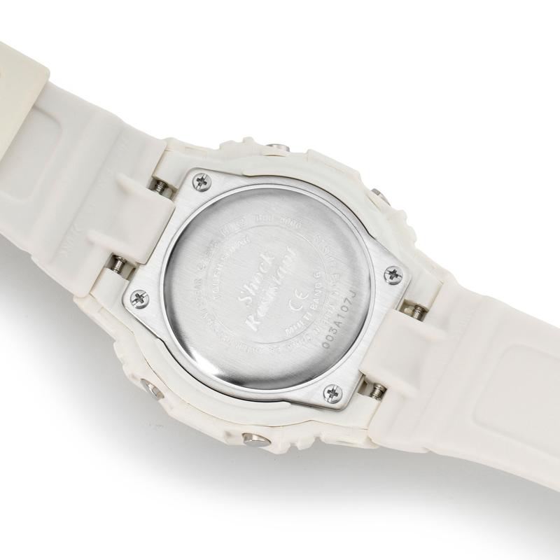 Casio Серия BABY-G Сезон цветения сакуры Макаронные цвета Радиоуправляемые Ударопрочные На солнечных батареях Кварцевый механизм Ремешок из смолы Японские и корейские часы BGD-5000-7DPRD
