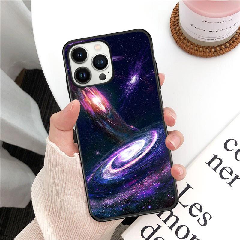 Blue Purple Pink Space Night Sky Phone Case For Iphone 14 13 12 11 Pro Max Case For Iphone 14 13 Pro XS MAX X XR Case