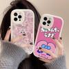 Интересный Мультяшный Чехол-О-Опанчу У-Усаги для Телефона iPhone 16 15 14 13 12 11 Pro Max Plus Кожаный Ударопрочный Чехол