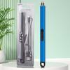 3PCS USB Electrical Lighters Windproof Arc Lighter Long Handle Safety Switch Smoking Lighter for BBQ Candle Kitchen Use 2025 New