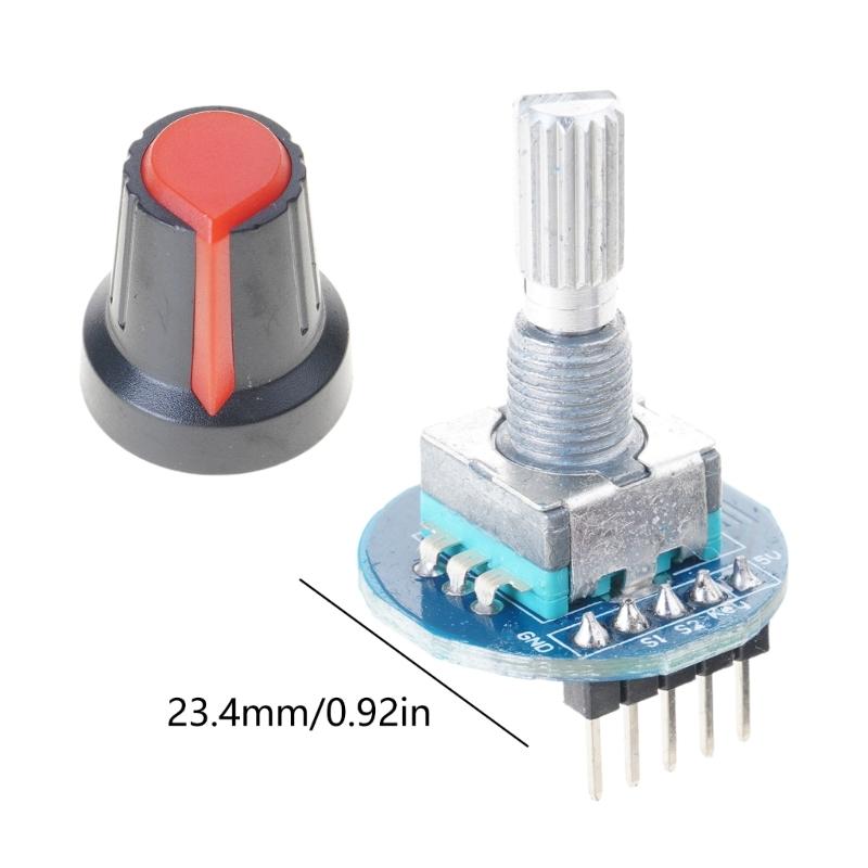 360 Degree Rotary Position Rotary Encoders For Microcontrollers 5V Power Supply Smooth Knob Control Digital Output