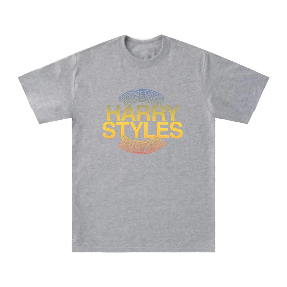 HarryStyle Together Graphic Print T Shirts Y2k Harajuku Streetwear Men and Women Short Sleeved Fashion New Cotton top