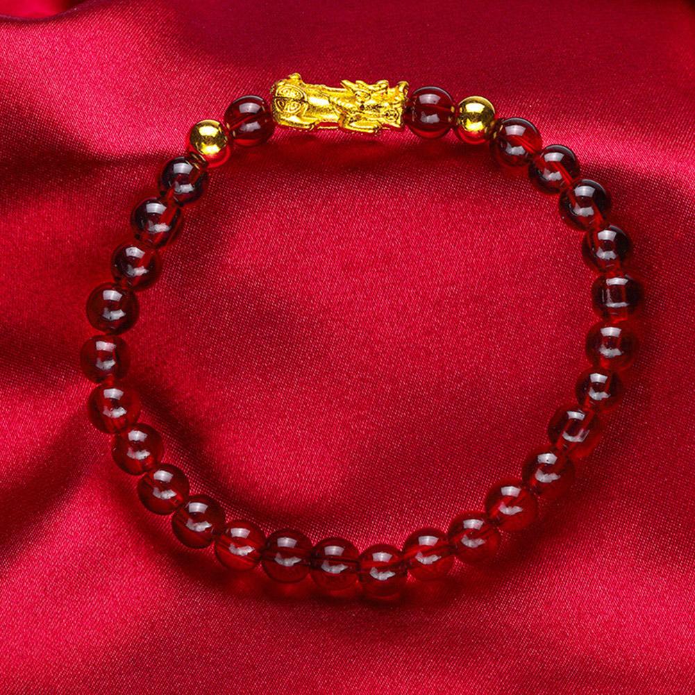 Fengshui Pixiu Bracelet Natural Obsidian Stone Beads Bracelets For Women Men Wealth Good Luck Buddha Bracelets Wristband Jewelry