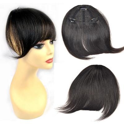 100% человеческие волосы, 3 заколки на челке, волосы Remy, натуральная бахрома, 30 г