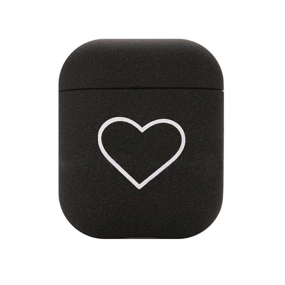 Love Heart Couples Case Hard PC Earphone Case Fashion Headphones Case  FOR Airpods 1