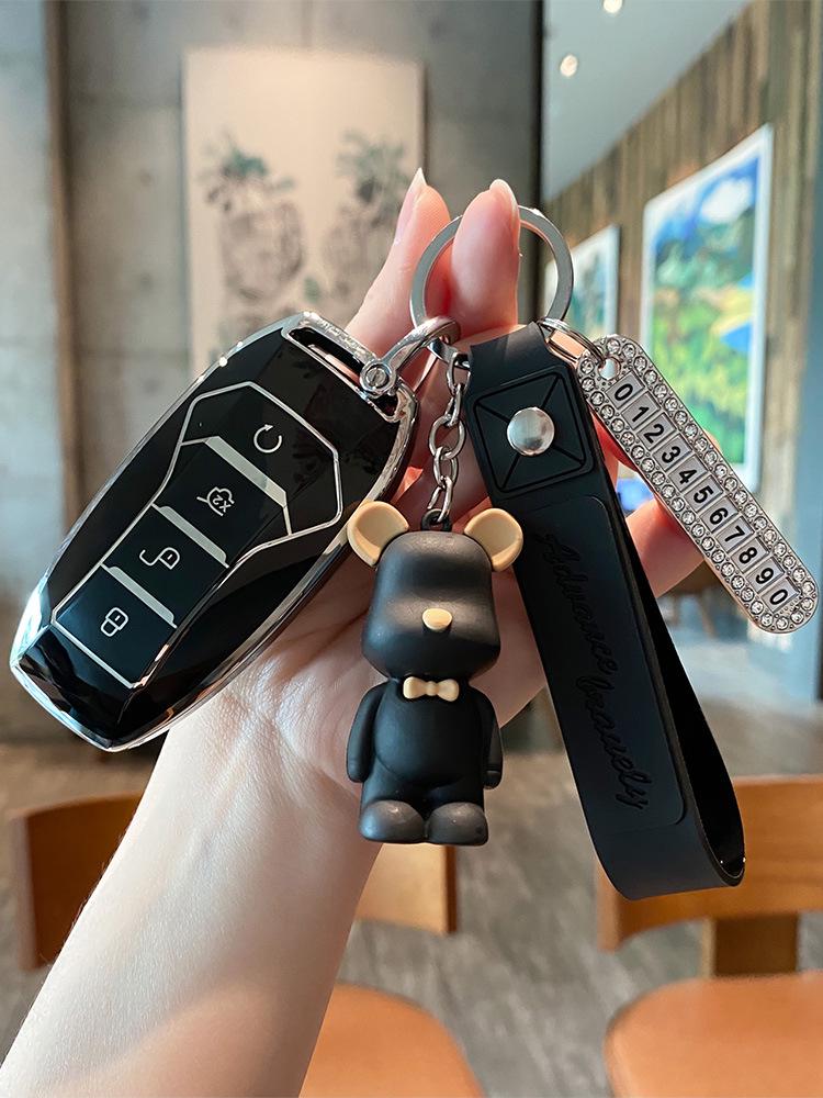 Чехол для ключей BYD Dolphin для Han Song, Tang DM-i, Qin Pro/Plus, Yuan и e2 - Сумка-застежка на корпус автомобиля.