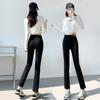 Pipe Pants Women's New Spring and Autumn High Waist Narrow Version Nine-point Black Pants Women's Small Straight Jeans