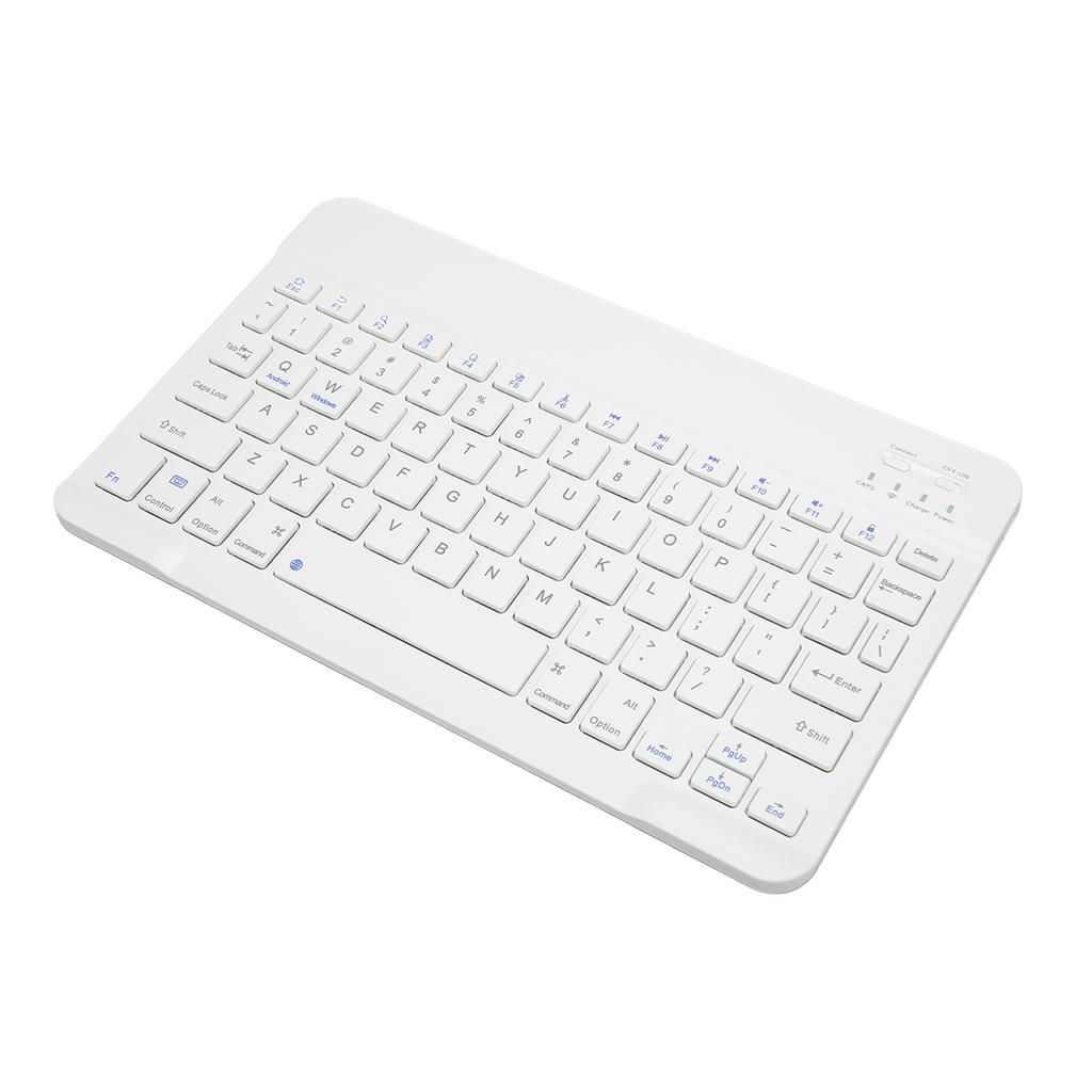 10 Inch Wireless Keyboard Silent Design Multimedia Function Keys Portable Bluetooth Keyboard for
