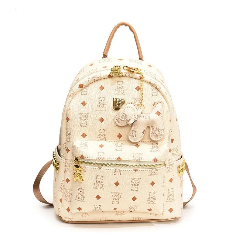 Ранняя весна новая высококлассная сумка медведь классический рюкзак универсальный на одно плечо женский