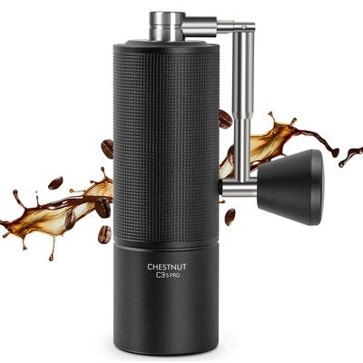 Ручная кофемолка TIMEMORE Chestnut C3S PRO из нержавеющей стали с регулируемой и складной черной кофемолкой, полностью металлическая, ручная, степень помола,