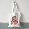 Canvas Tote Shopping Bag Fashion Women Shoulder Bag Cartoon Printing Shoulder Cloth Book Bags Ladies Shopper Eco School Bags