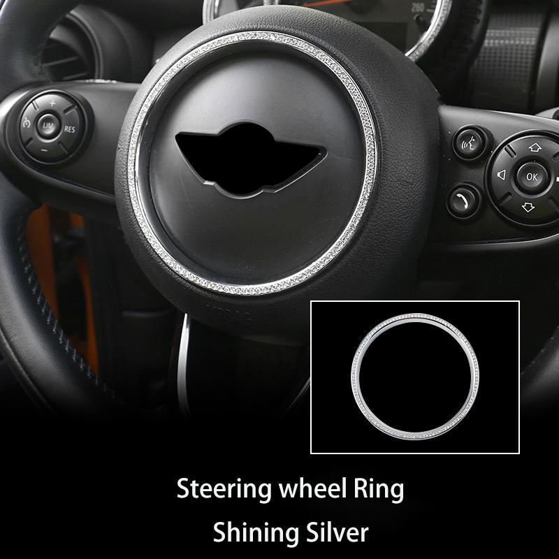 Интерьер автомобиля кольцо с бриллиантами наклейка украшение блестящий декор блестящие аксессуары для девочек для Mini Cooper F54 F55 F56 F60