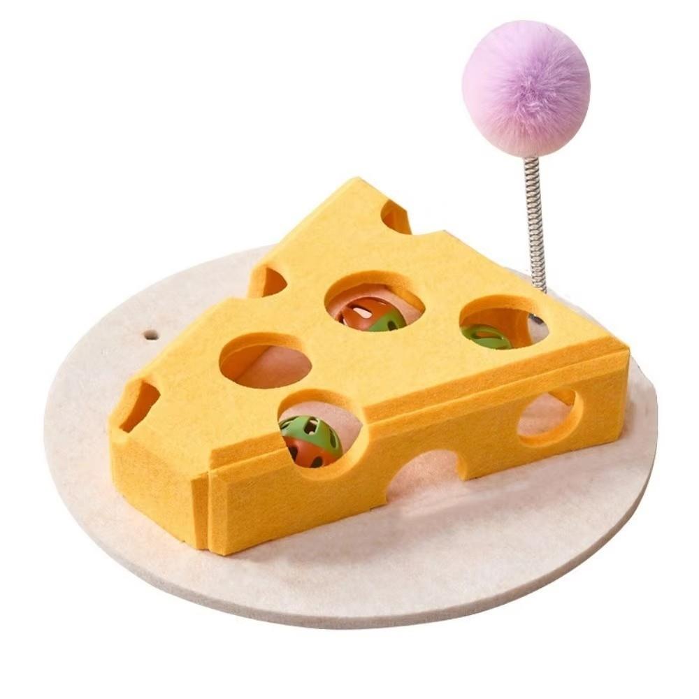 Hollow Teasing Cat Box Felt Cat Claw Grinding Toys Funny Interactive Cat Toys Indoor Use