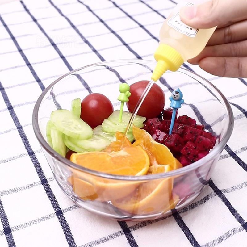 2 шт. Мини-бутылка для соуса-приправы, портативный контейнер для заправки салата из томатов