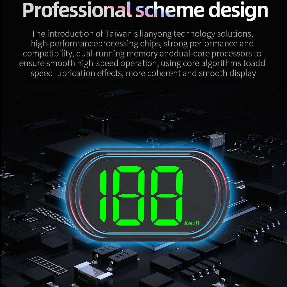 GPS КМ/Ч МИЛЬ/Ч HUD Цифровой Спидометр Проекционный Дисплей Цифровой Измеритель Скорости для Автомобиля Гольф-Кара Автобуса Лодки