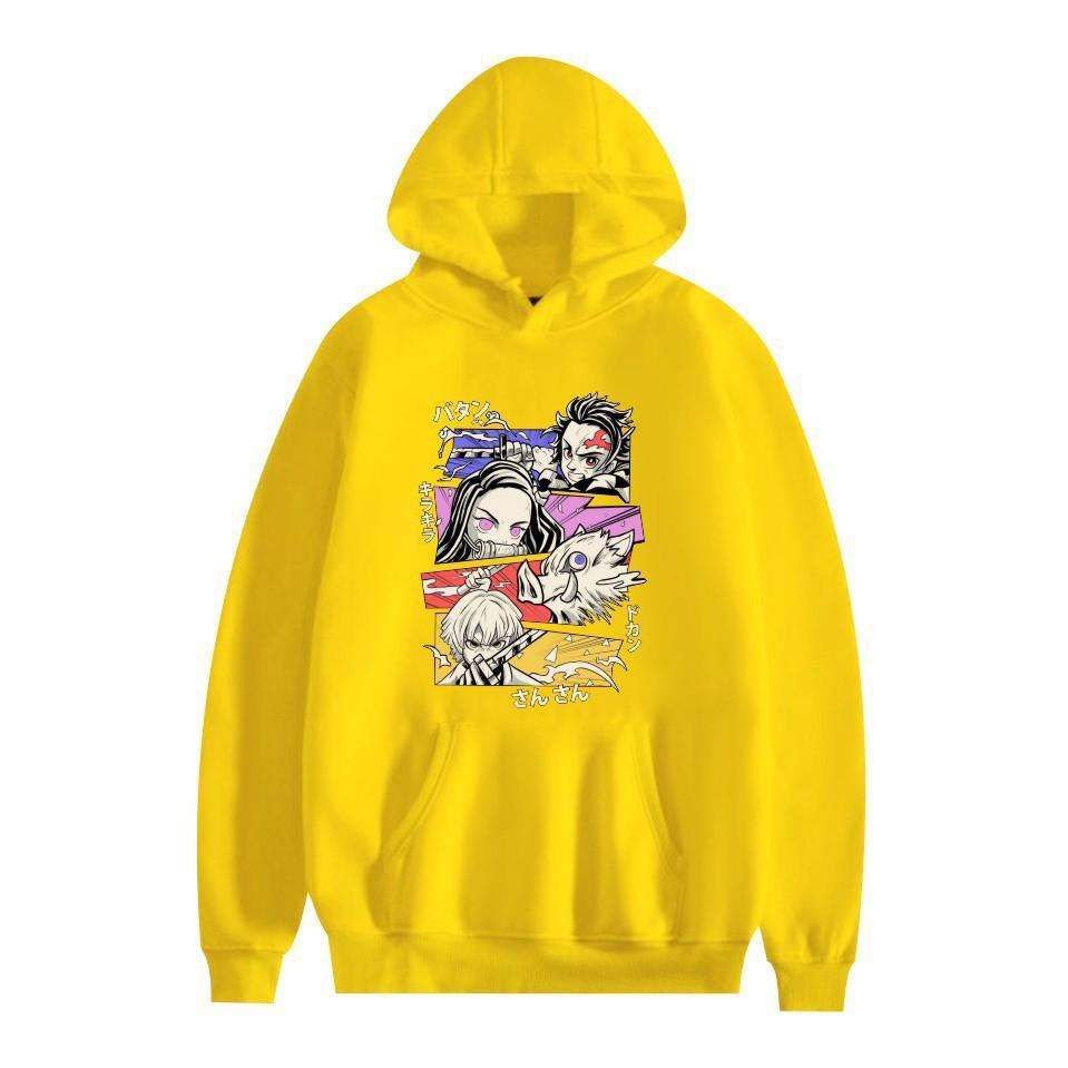 Japanese Anime Hoodie Kimetsu No Yaiba Tanjiro Kamado Kamado Nezuko Fashion Design Men's Women's Sweatshirt Autumn Winter Top