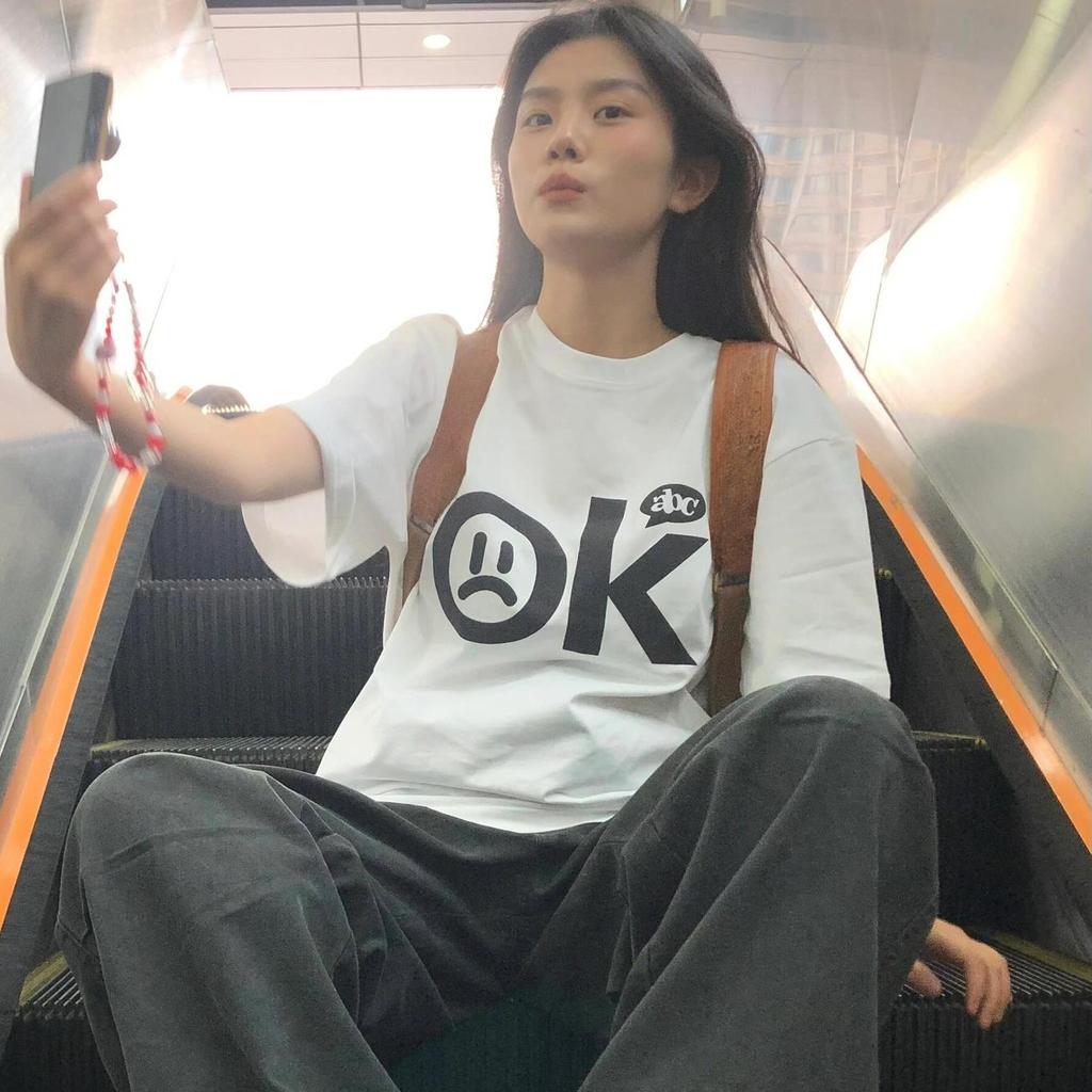 Американские винтажные забавные принты, белые футболки с короткими рукавами для женщин 2025 года, повседневные свободные футболки в стиле Харадзюку, уличные футболки, топы y2k