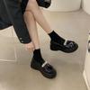 Fashion Woman Pumps Round Toe Pearl Black Mary Jane Shoes for Women Platform Elegant Dress on Promotion Non Slip Offer Luxury Brand Sale