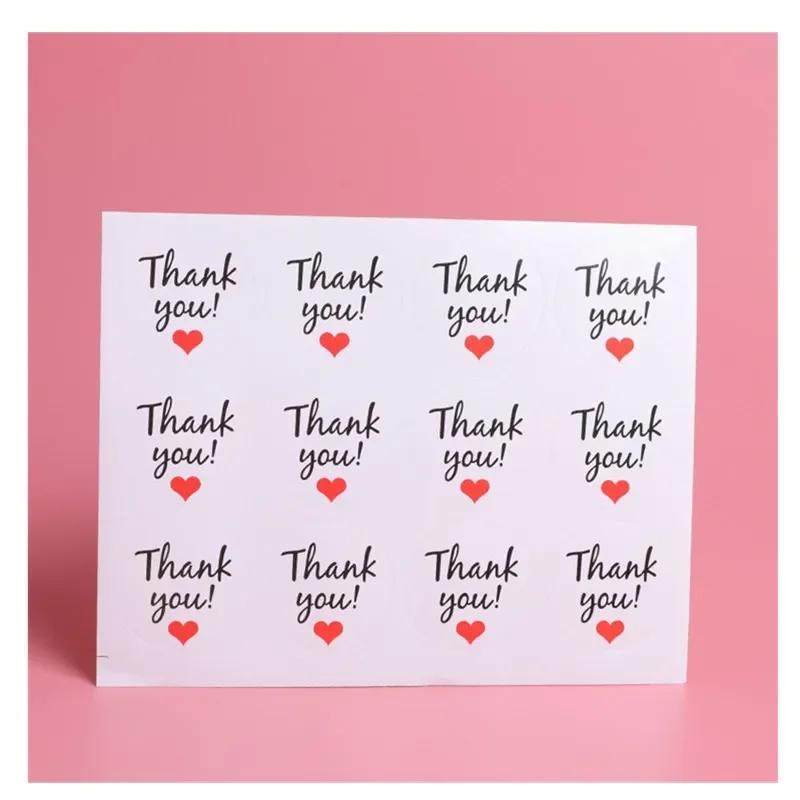10 Sheets Adhesive Baking Seal Sticker for Christmas Party Favor Gift Bag Candy Box Decor Simple Blessing Words Gilding Sticker