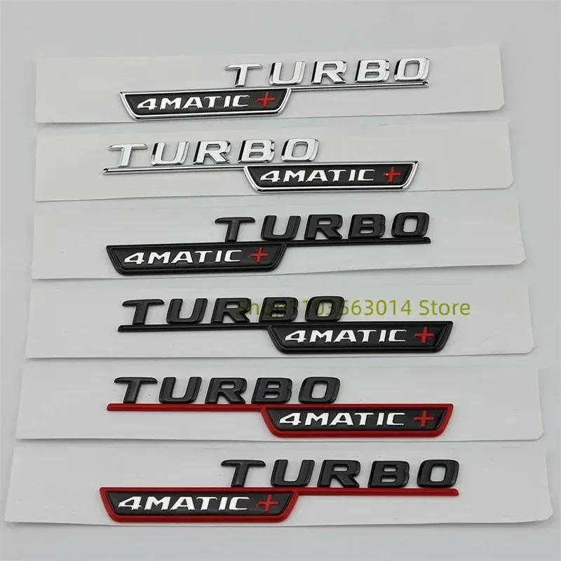 3D плоская эмблема Fo Turbo 4matic 4matic + Plus для Mercedes Benz AMG GT E53 GLE53 A35 A45 CLA35 CLA45 GLA45, боковая наклейка на крыло автомобиля