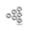 100pcs/set Round Silver Stainless Steel Bracelet Components Spacer Beads Jewelry Making DIY Tool