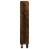 Narrow Storage Cart Smoked Oak 48x13x68cm Engineered Wood