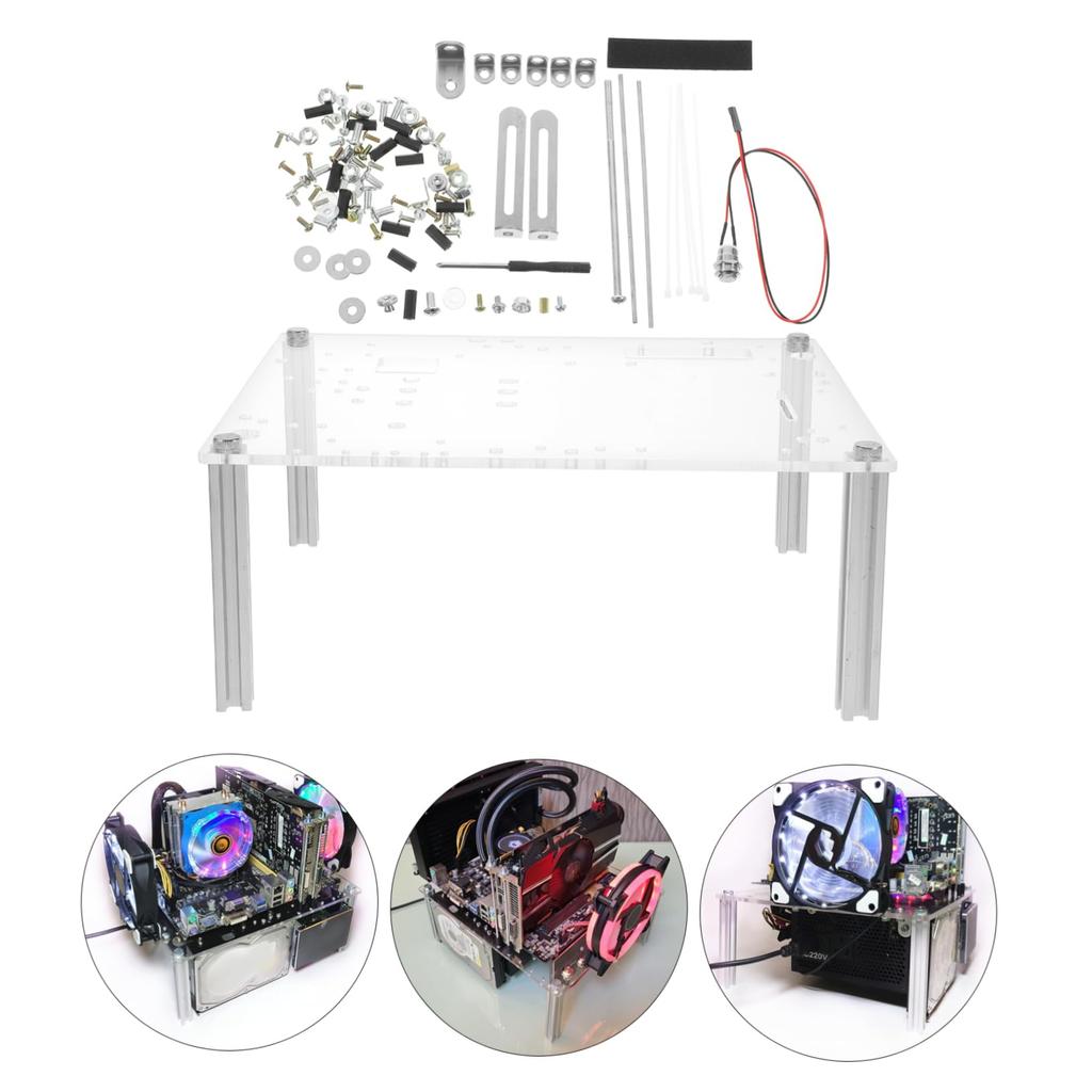 Cabilock 1 Set Motherboard Rack Open Frame Computer Case Motherboard Bracket Корпус материнской платы Корпус открытого корпуса Корпус компьютера Материнская плата компьютера