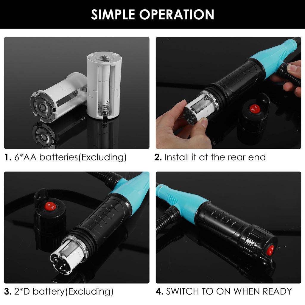 Насос для перекачки жидкости, работающий от аккумулятора, насос для перекачки топлива с насадкой для регулирования расхода, 2,4 галлона в минуту для бензина, дизельного топлива, керосина