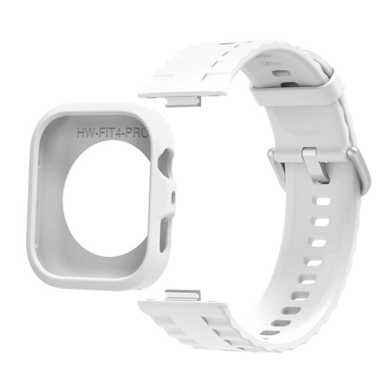 Силиконовый чехол+ремешок для Huawei Watch Fit 4 Pro Удобный Комфортный Дышащий ремешок