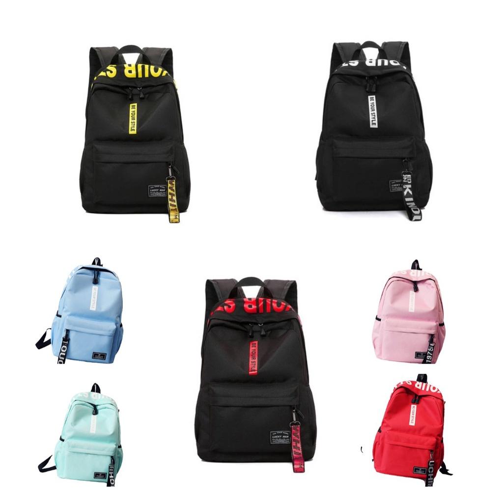 Canvas Travel Backpack Korean Style