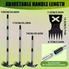 1pc 2-in-1 Weed Rake & Action Hoe, with Efficient Weeding, Digging, Cultivating - Ideal for Professional Landscapers & Home Gardeners - Garden Tool