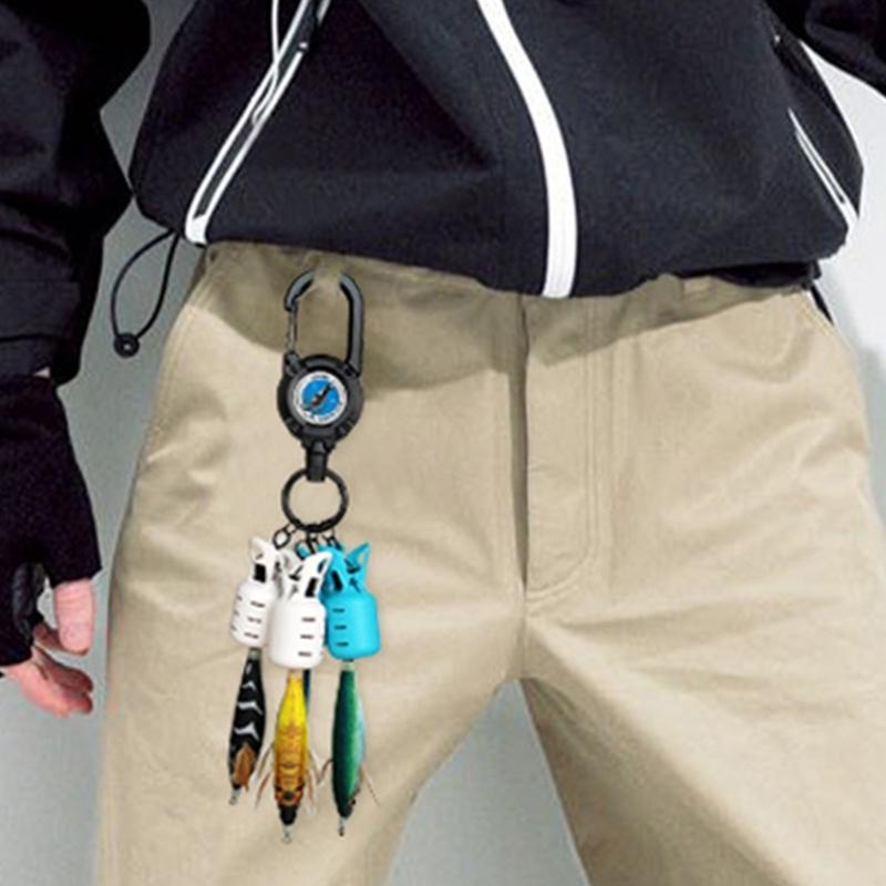 6 шт. Колпачки для рыболовных крючков Чехол для рыболовного крючка Зонтик Защитные колпачки для кальмаровых приманок Кейс Ящик для рыболовных снастей Инструмент