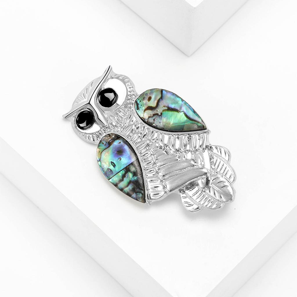 Ветер Креативный Abalone Shell Сова Брошь High-End Ретро Темперамент Аксессуары Для Одежды Булавка Корсаж