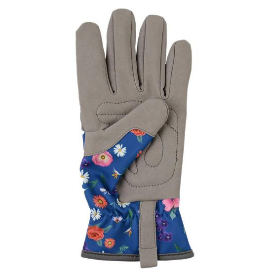 1 пара садовых перчаток, износостойкие, устойчивые к проколам, дышащие, плотно прилегающие, рабочие перчатки с цветочным принтом