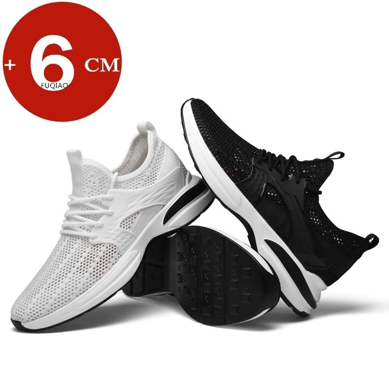 Men Summer Sneakers Breathable Elevator Height Increase Shoes for Height Increasing Shoes Mesh Insole 6cm