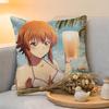 Cushion Cover  Linen  SkinFriendly Soft Decorative Case for Sofa Home Decor Anime GGrand Blue Dreaming Pillow cover