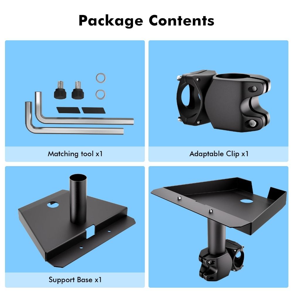 Pole Mount Kit Pole Clamp Mount Clamp Mount Portable Bracket Durable RV Ladder Mount  Outdoor Use