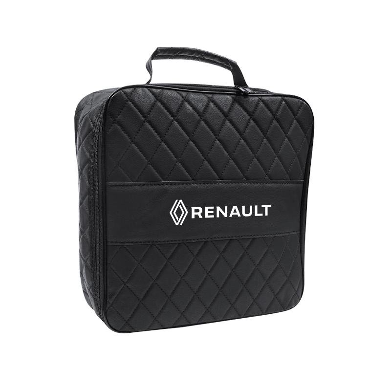For Renault 2026 New Hub Caps Car Charging Cable Storage Bag Trunk Organizer For Renault Scenic Megane QM6 Kardian Rafale Espace