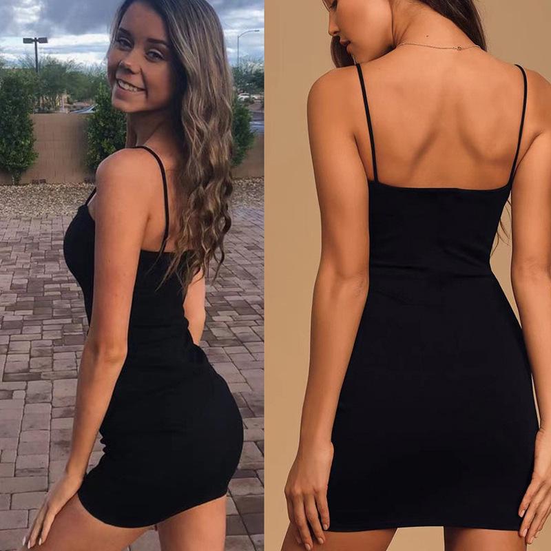 Женские европейские и американские облегающие платья для вечеринок - Сексуальные платья-карандаш на бретелях для вечерних мероприятий