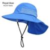 Breathable Large Brim Beach Hat Kids Sun Hat Beach Play Hat with Neck Flap Sun Protection Hat