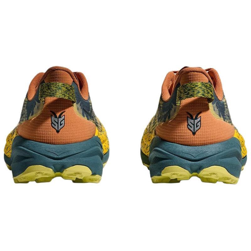 HOKA One One Мужские низкие беговые кроссовки Speedgoat 6 с амортизацией и износостойкостью, желто-оранжевого цвета, артикул 1147791-TTT