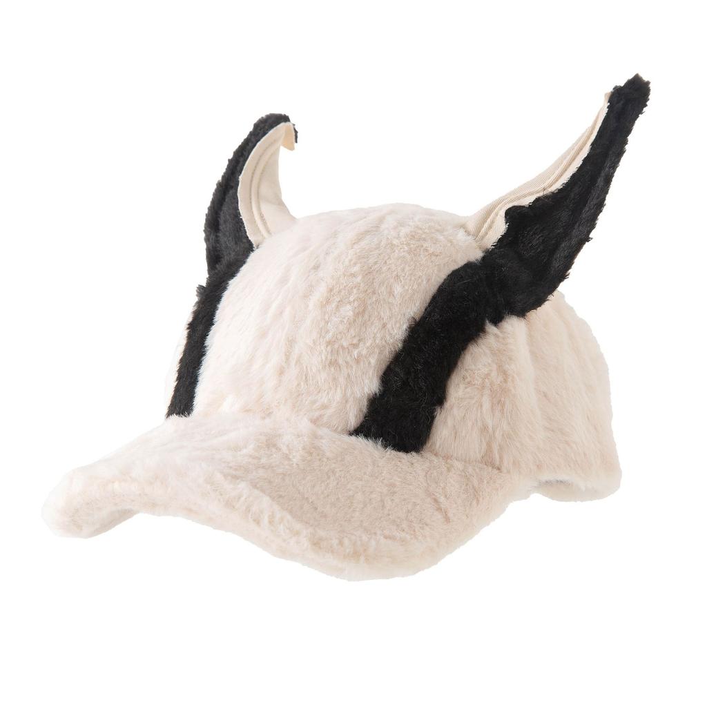 Winter Thermal Baseball Cap with Doberman Floppy Ear Thickened Warm Knitted Beanie for Women Large Size