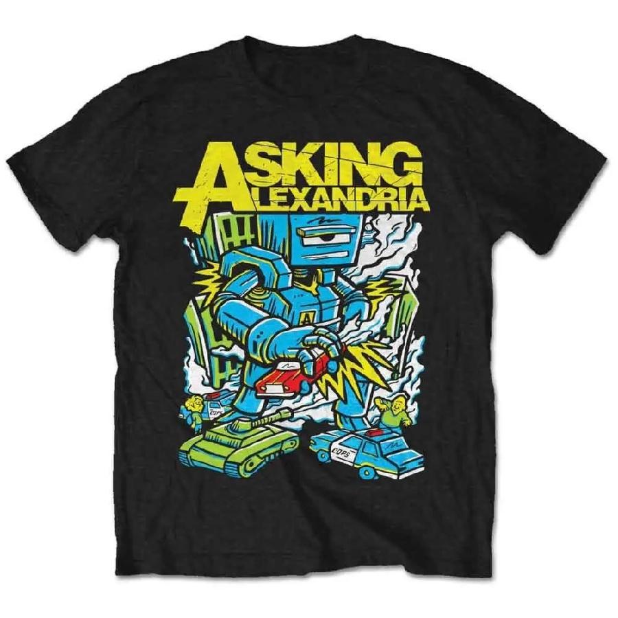 Asking Alexandria Футболка Killer Robot Черная Новая