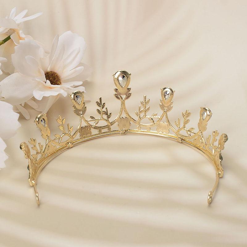 Французский ретро дворец король и королева волосы корона аксессуары для волос корона невесты ювелирные изделия свадьба свадебные украшения головной убор
