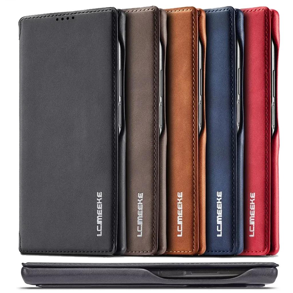 Магнитный кожаный чехол-книжка с отделениями для карт для Samsung Galaxy S25 S26 Ultra S24 S23 S22 S21 S20 Роскошный чехол-сумка