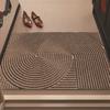 Door Mat Removes Dirt Recycled Anti-Slip Base Cuttable Geometric Pattern Indoor/Outdoor Use Entrance Rug for Kitchen Garage